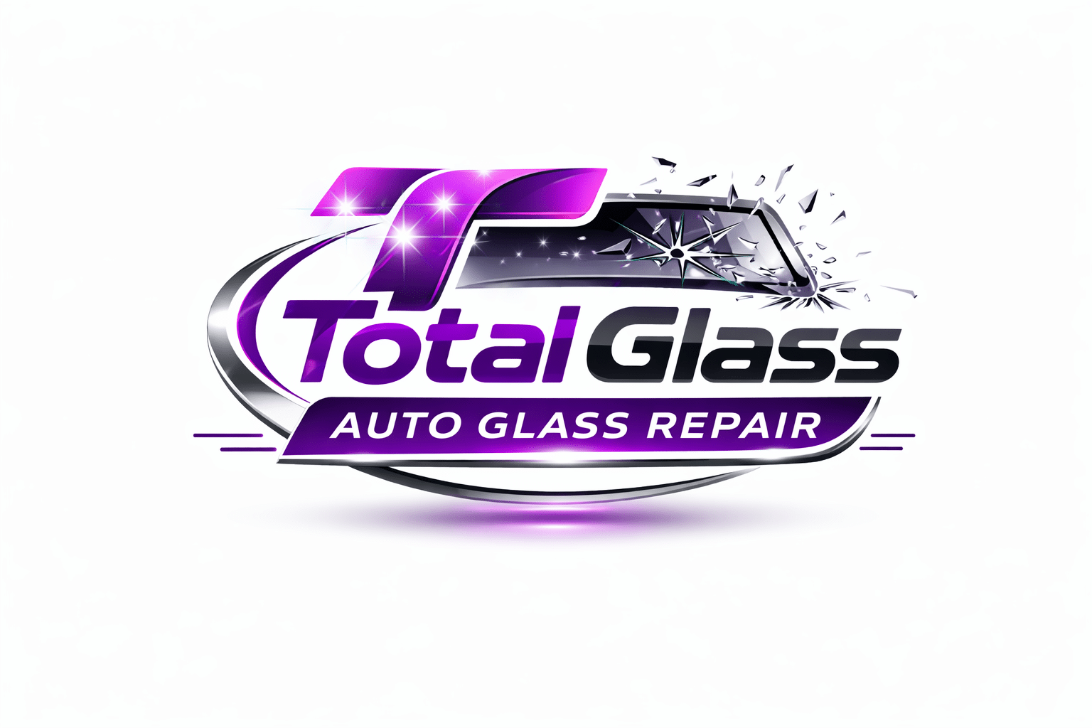 شعار توتال جلاس - محل تصليح زجاج السيارات بالتجمع الخامس لخدمات معالجة شروخ زجاج السيارة