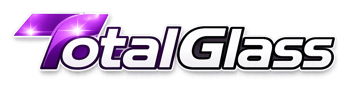 شعار مركز توتال جلاس لإصلاح شروخ زجاج السيارات بالتجمع الخامس