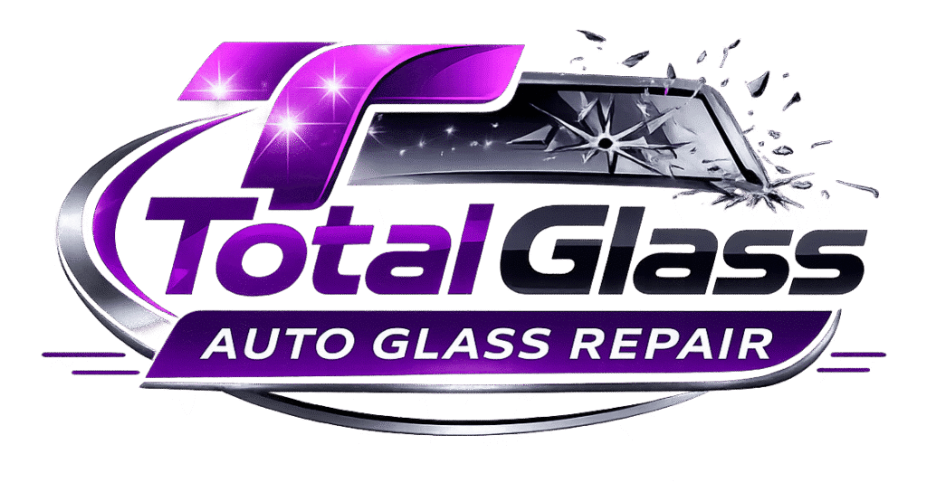 شعار توتال جلاس لإصلاح شروخ وزجاج السيارات في التجمع الخامس - Total Glass