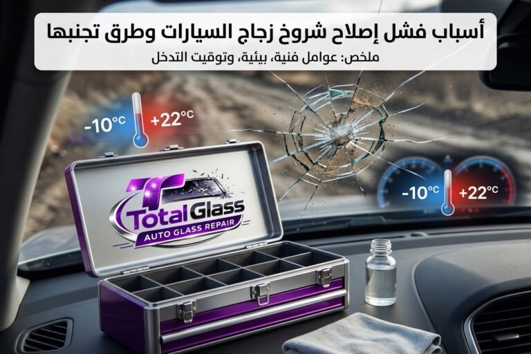 أسباب عودة شرخ زجاج السيارة وتأثير التغيرات الحرارية على اللحام.